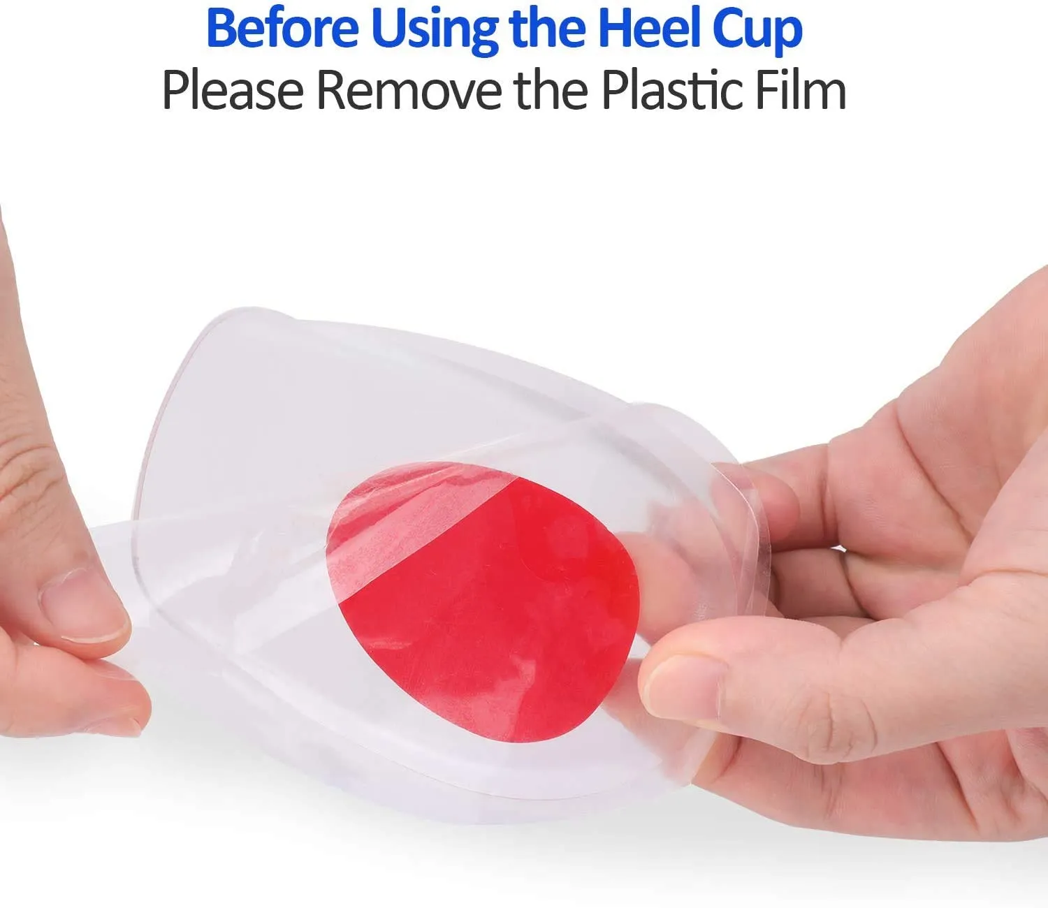 3 Pairs Gel Heel Cups Plantar Fasciitis Inserts Silicone Pads Cushion for Bone Spurs Pain Relief Protectors of Sore Bruised Feet Best Insole Gels Treatment S