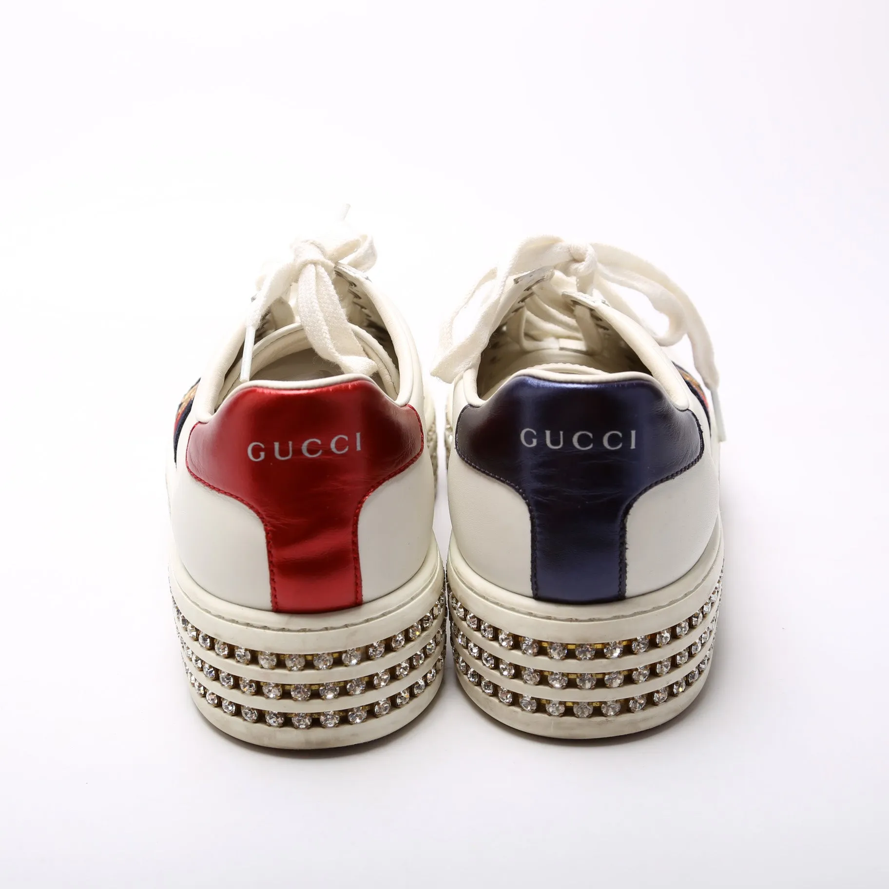 Ace Web Bee Crystal Platform Sneakers Size 37.5