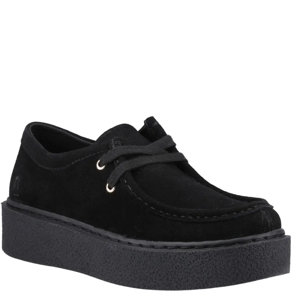 Black Bridie Suede Moccasins