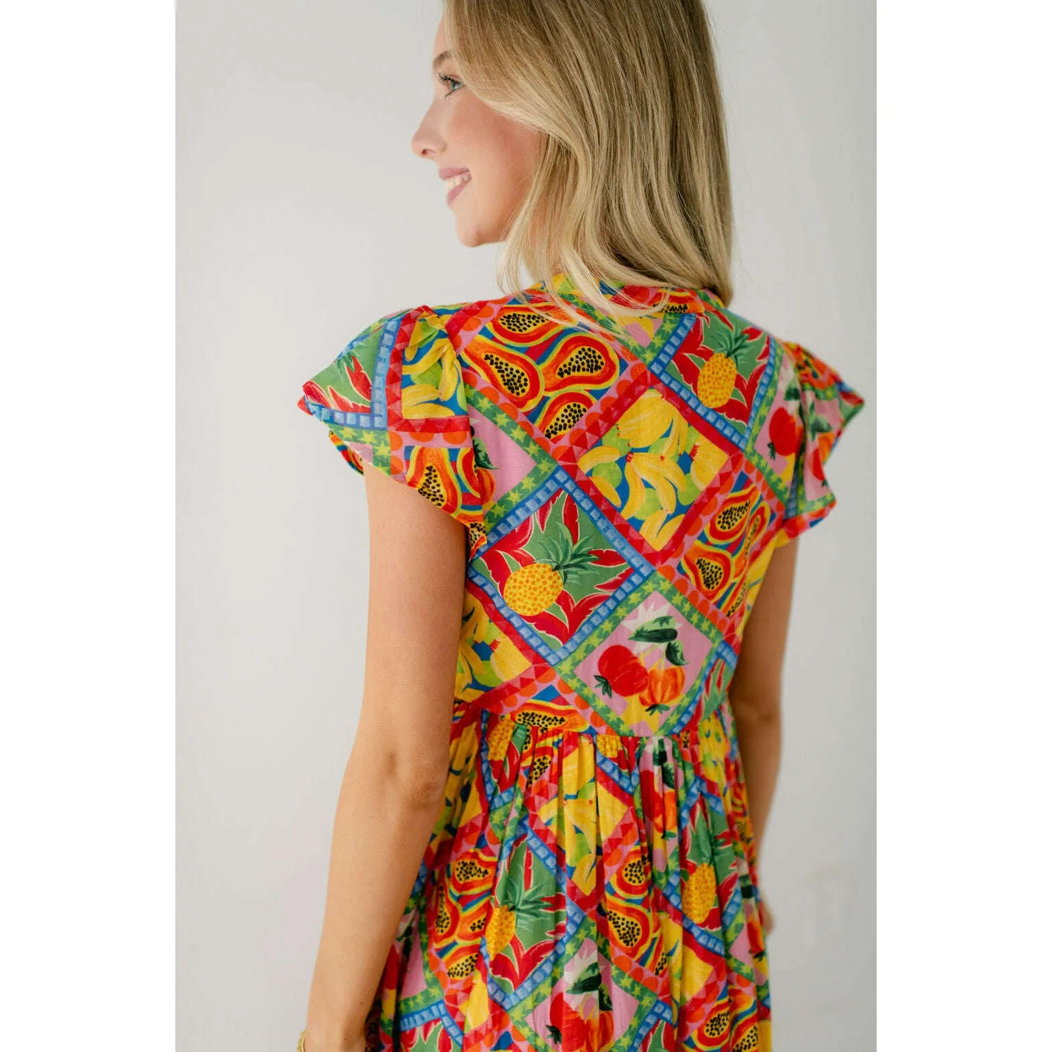 Briton Court Yellow Tropical Jenny Dress