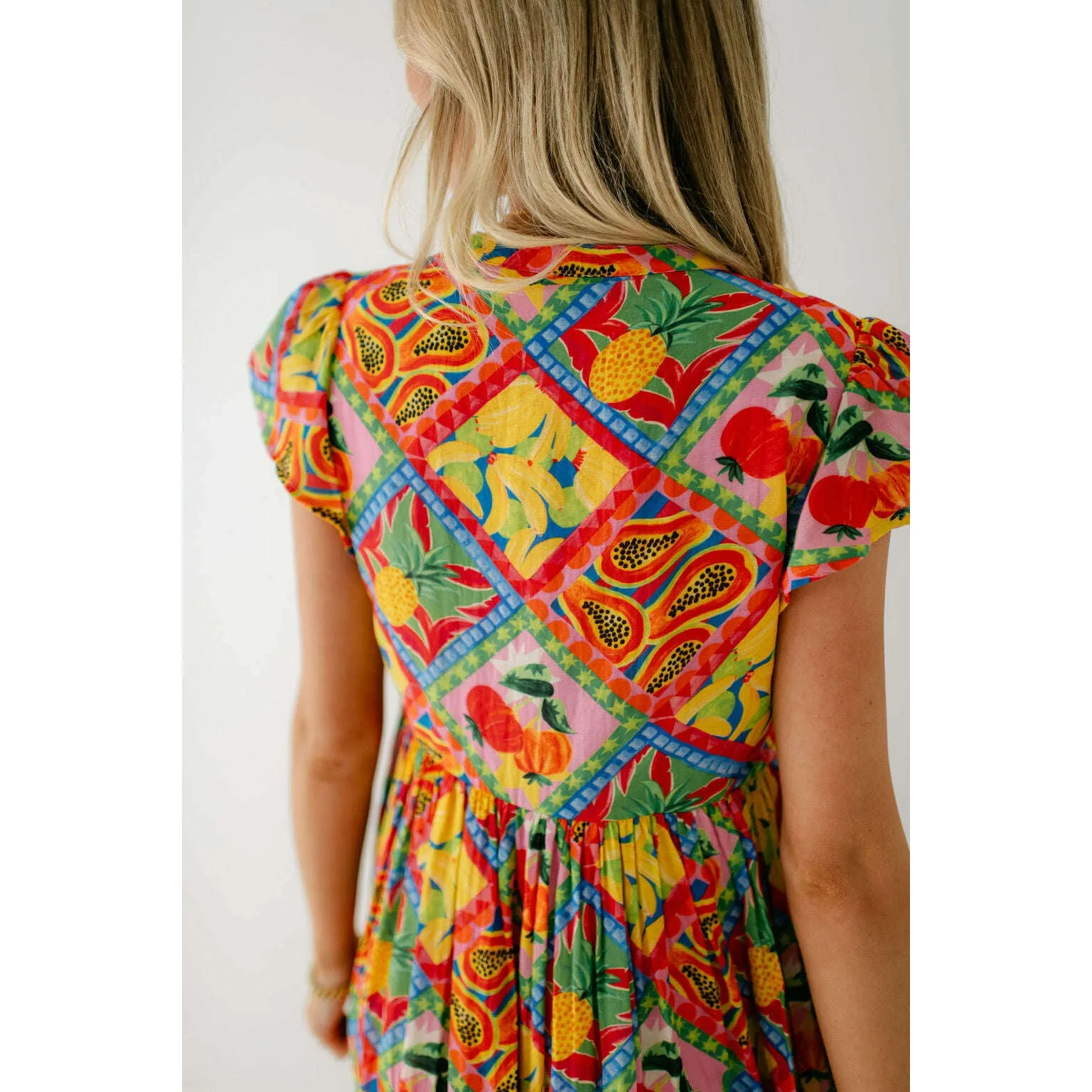 Briton Court Yellow Tropical Jenny Dress