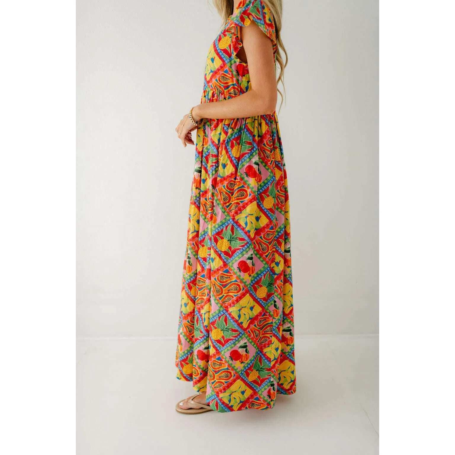 Briton Court Yellow Tropical Jenny Dress