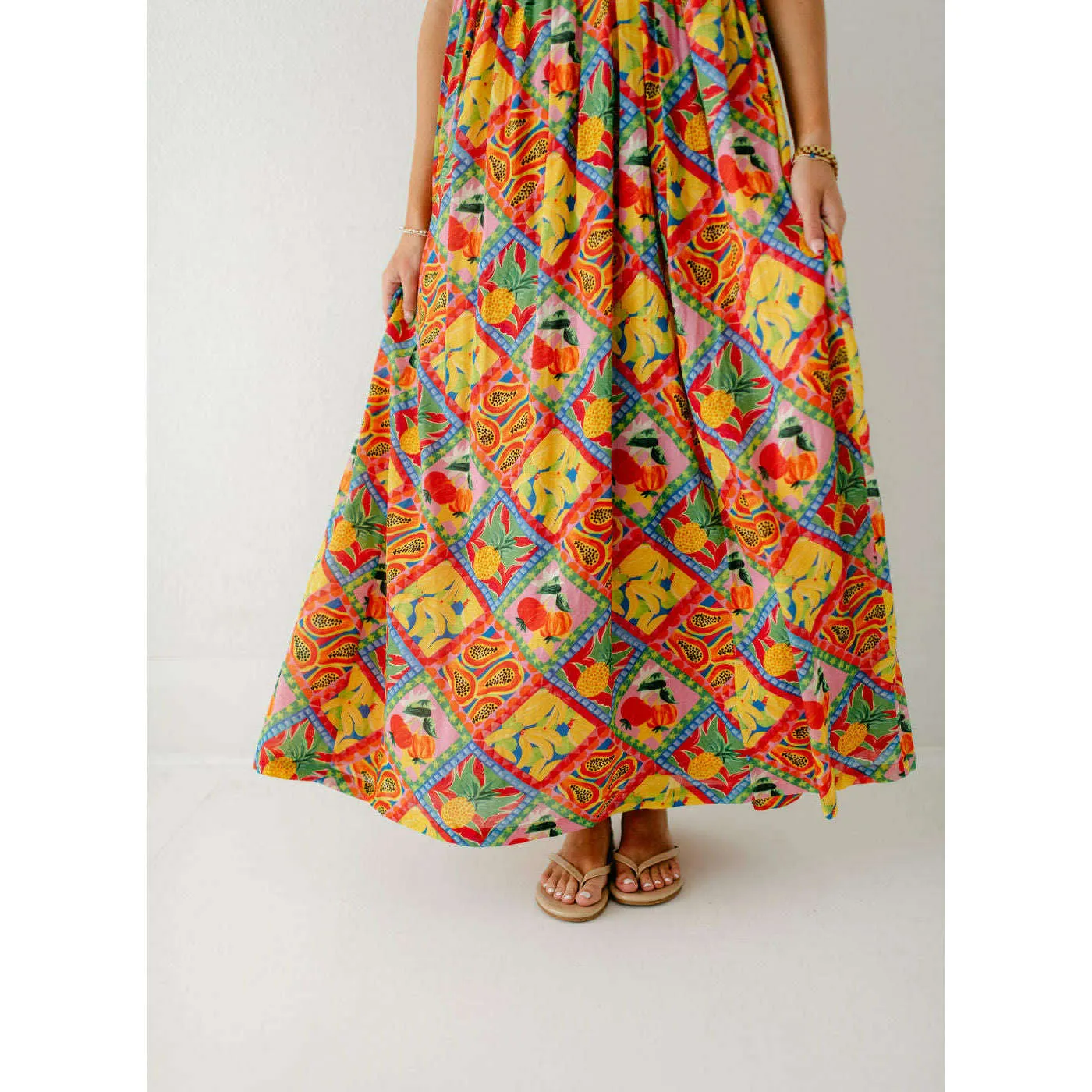 Briton Court Yellow Tropical Jenny Dress