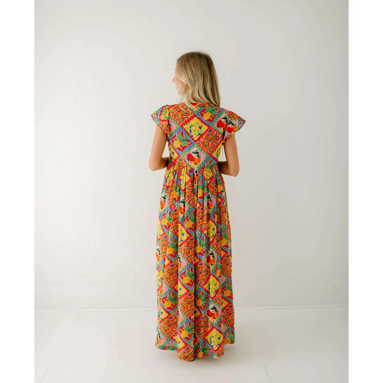 Briton Court Yellow Tropical Jenny Dress