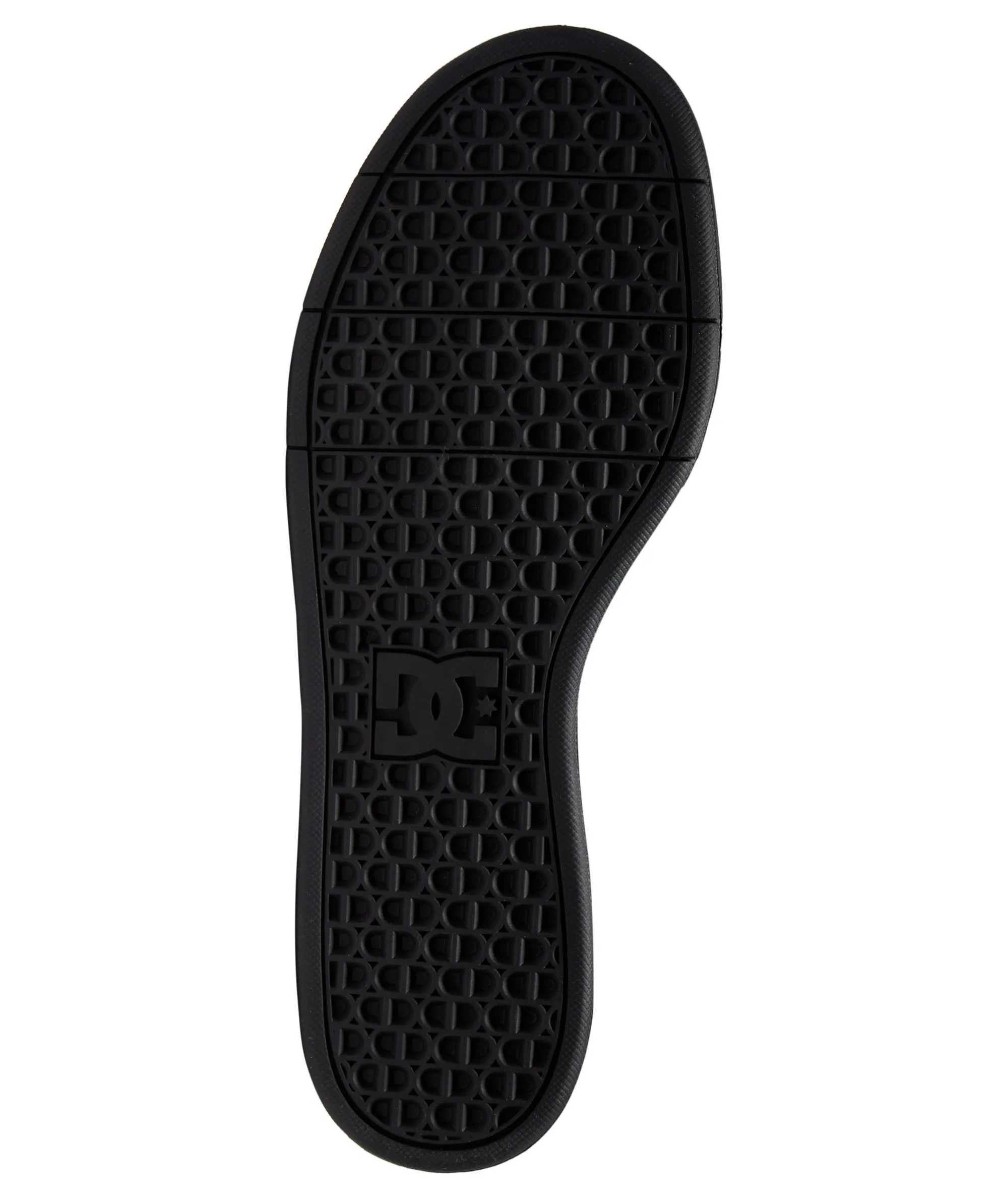 DC Shoes Mens Crisis 2 Suede Low Rise Trainers - Black/Gum