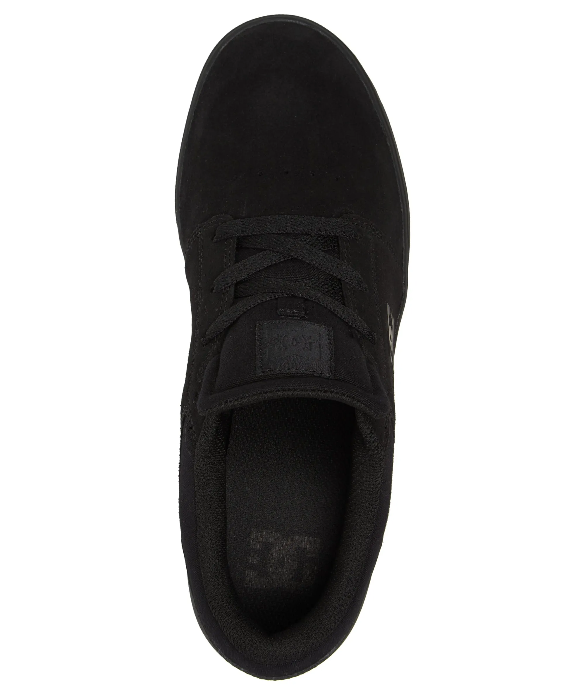 DC Shoes Mens Crisis 2 Suede Low Rise Trainers - Black/Gum