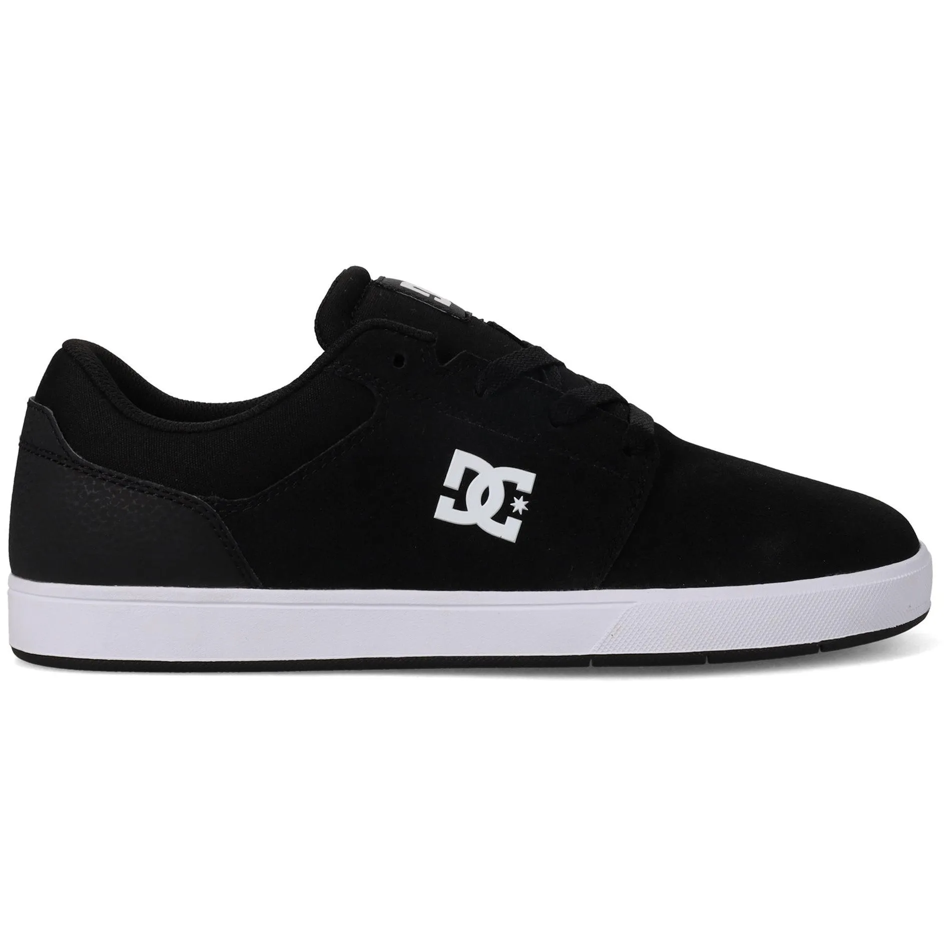 DC Shoes Mens Crisis 2 Suede Low Rise Trainers - Black/Gum
