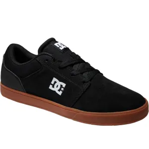 DC Shoes Mens Crisis 2 Suede Low Rise Trainers - Black/Gum