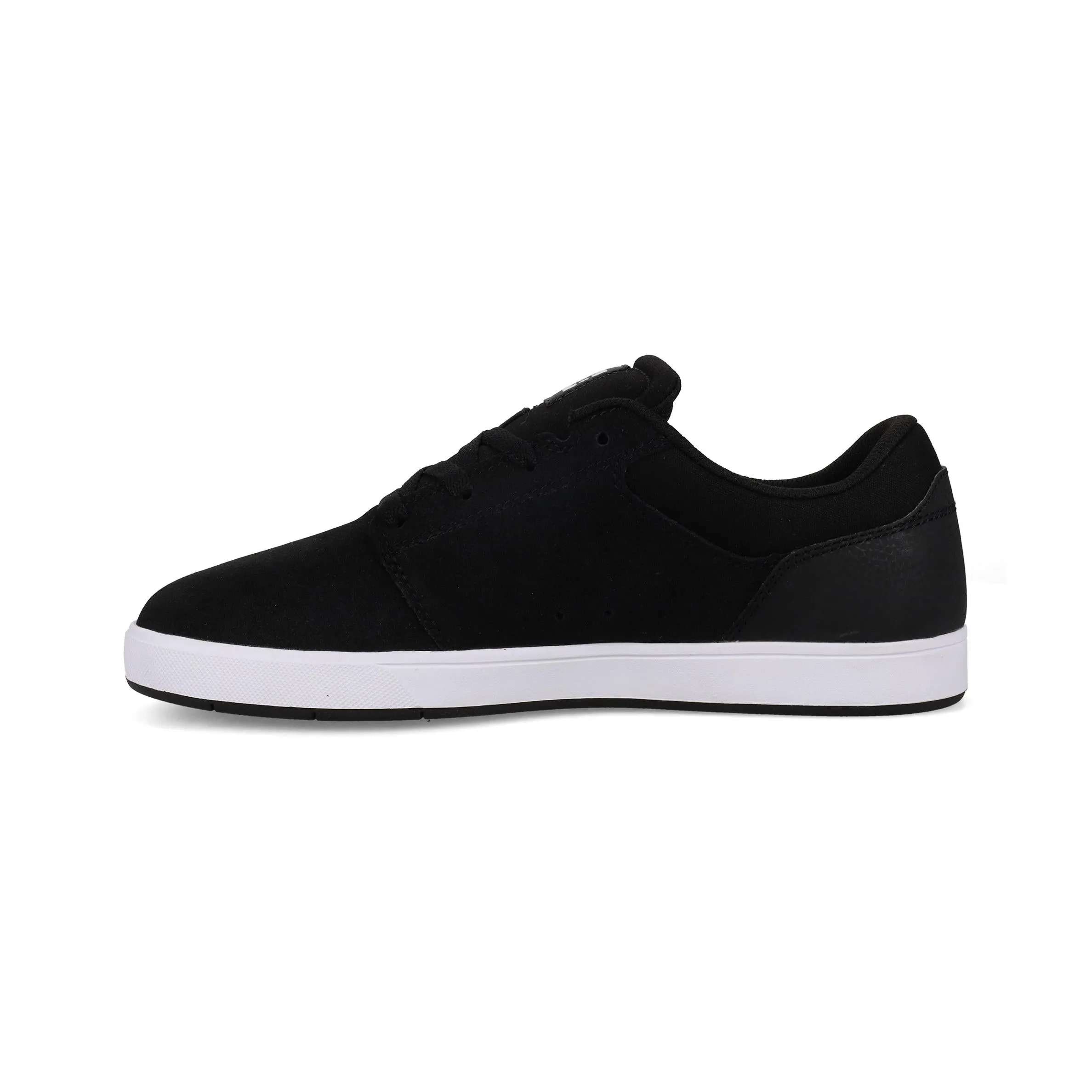 DC Shoes Mens Crisis 2 Suede Low Rise Trainers - Black/Gum