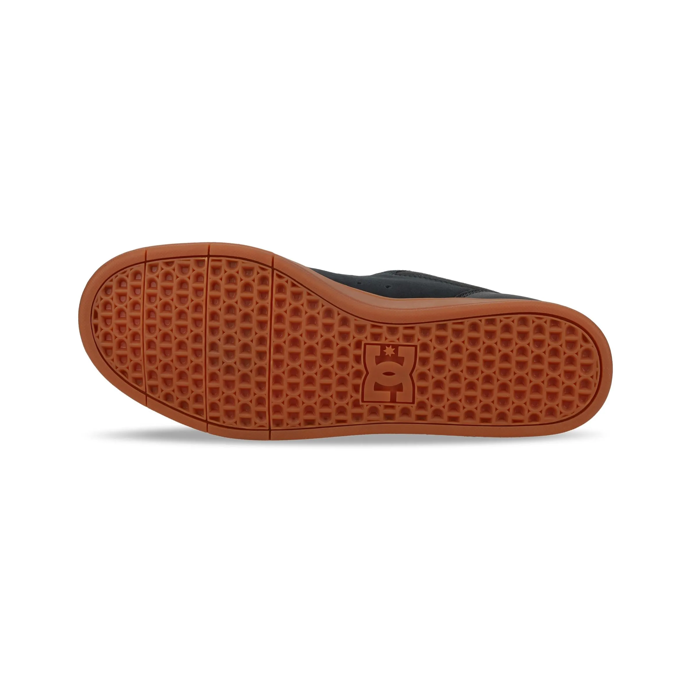 DC Shoes Mens Crisis 2 Suede Low Rise Trainers - Black/Gum