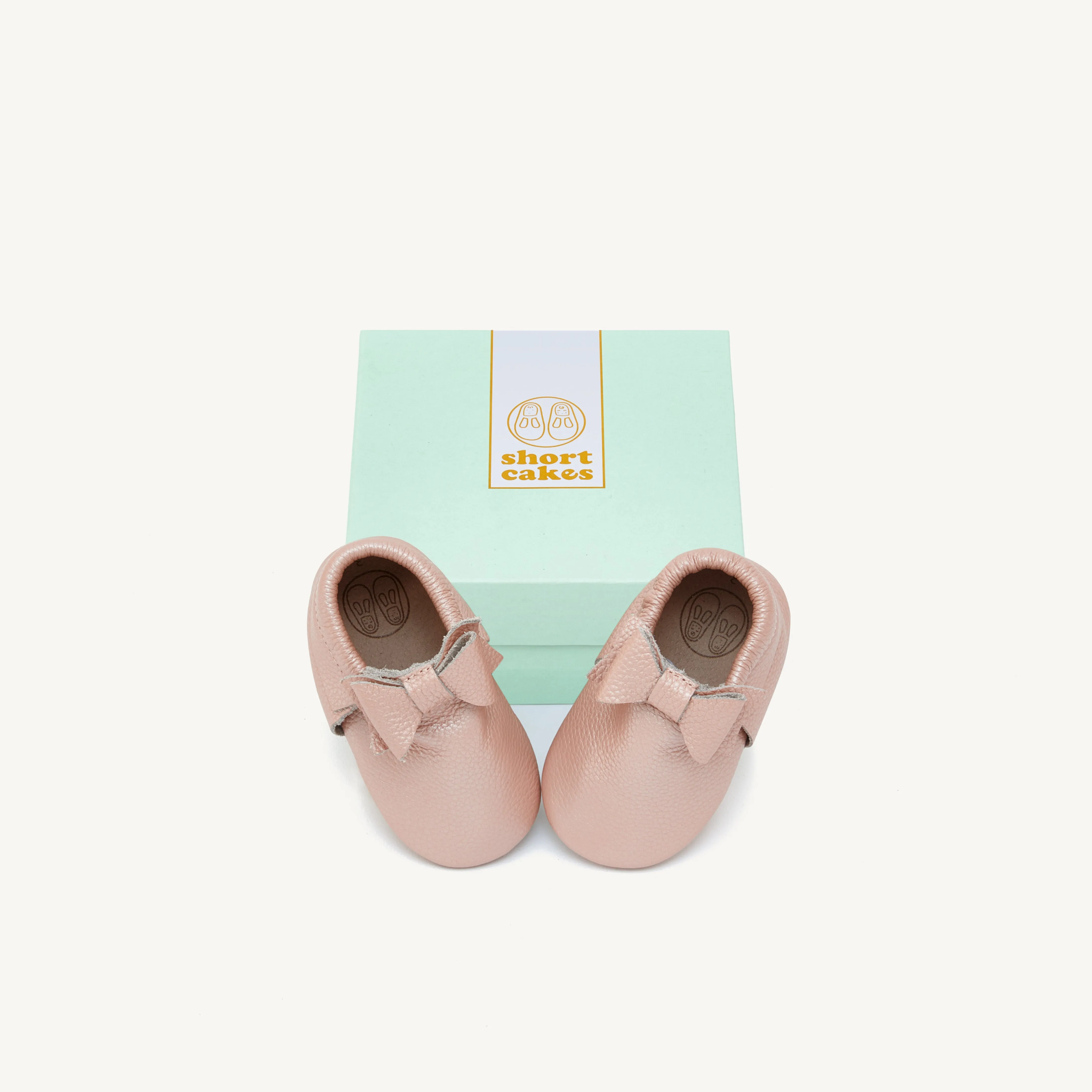 elsa blush baby moccasins