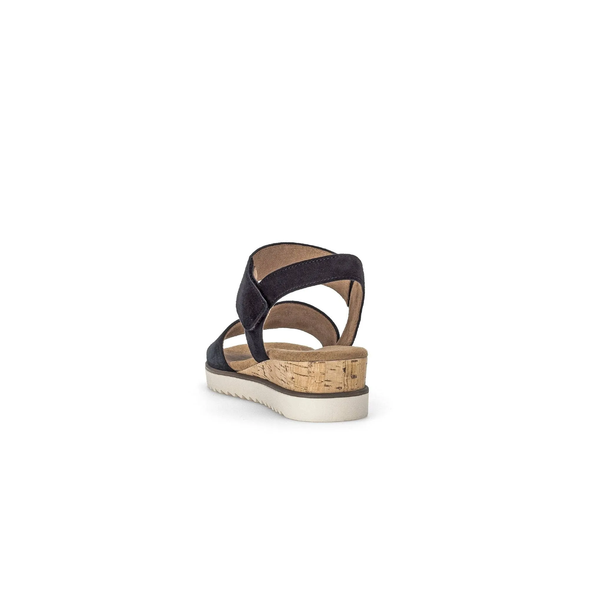 Gabor 42.750.46 Raynor Ladies Navy Blue Suede Touch Fastening Sandals
