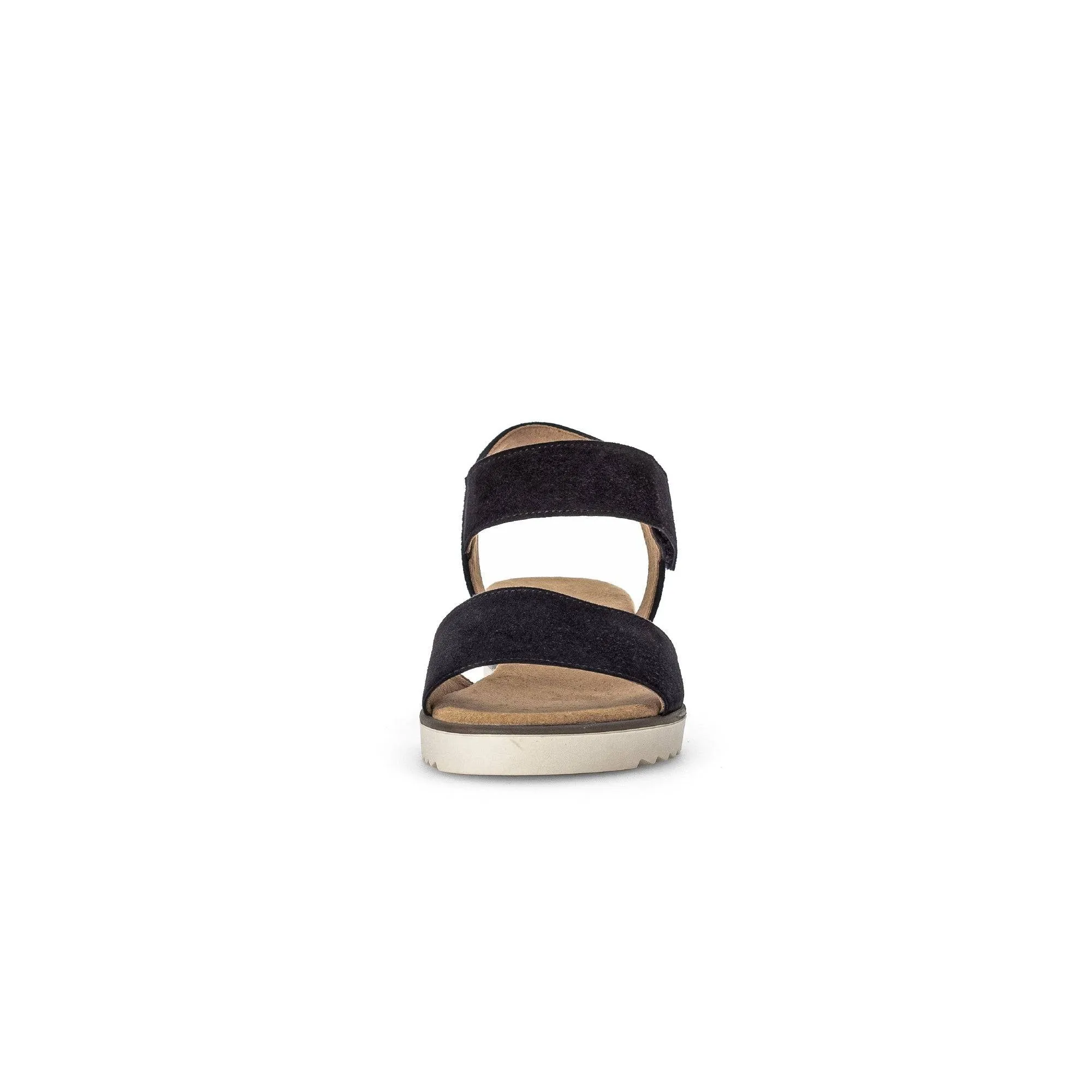 Gabor 42.750.46 Raynor Ladies Navy Blue Suede Touch Fastening Sandals