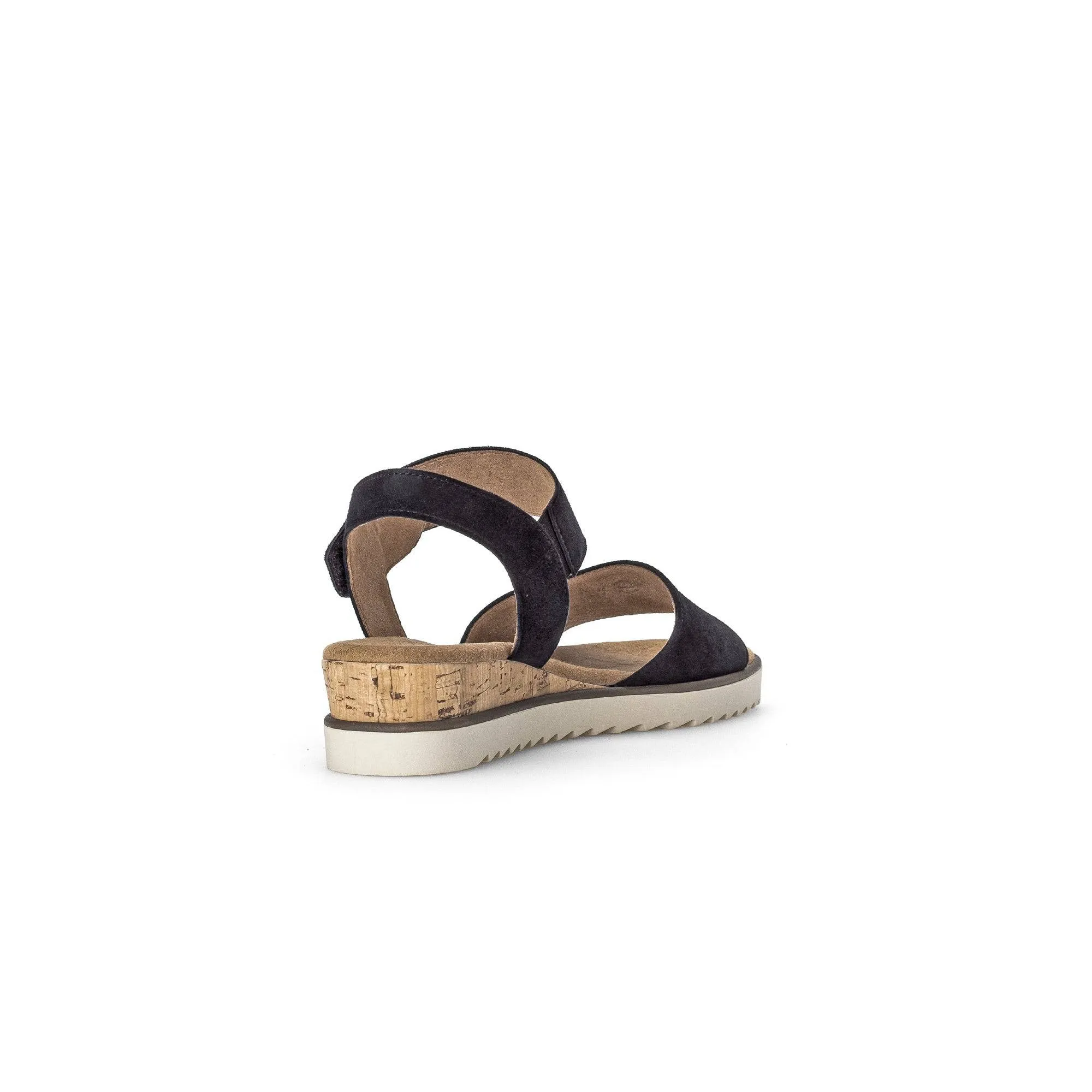 Gabor 42.750.46 Raynor Ladies Navy Blue Suede Touch Fastening Sandals