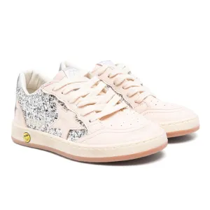 Golden Goose Ballstar Glitter and Leather Star Sneakers