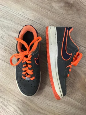 Grey and Orange Trainers, Nike, Size 3 - Damaged Item Sale