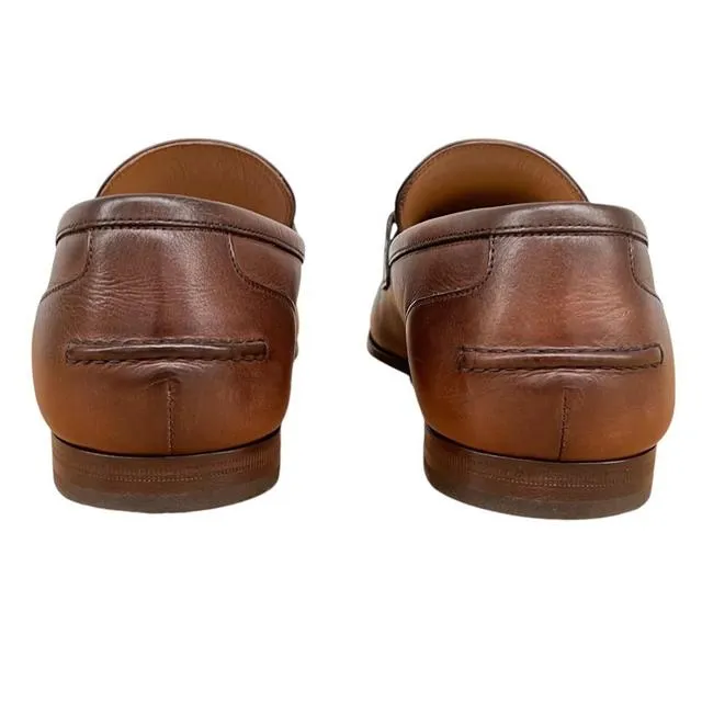 Gucci Jordan Leather Horsebit Loafers UK 8