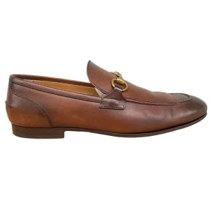 Gucci Jordan Leather Horsebit Loafers UK 8