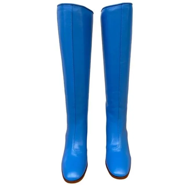 Gucci x Adidas Leather Knee-High Boots UK 2
