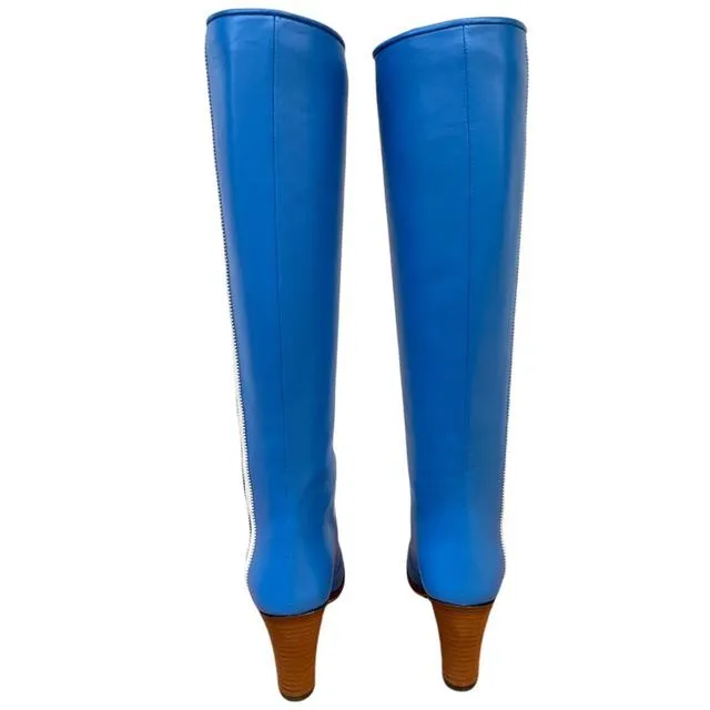 Gucci x Adidas Leather Knee-High Boots UK 2