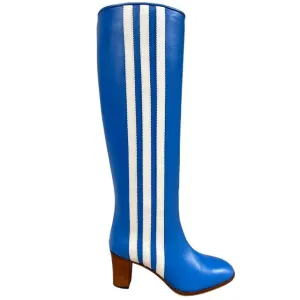 Gucci x Adidas Leather Knee-High Boots UK 2