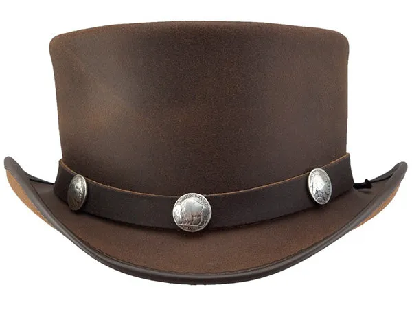 Head n Home El Dorado Leather Top Hat
