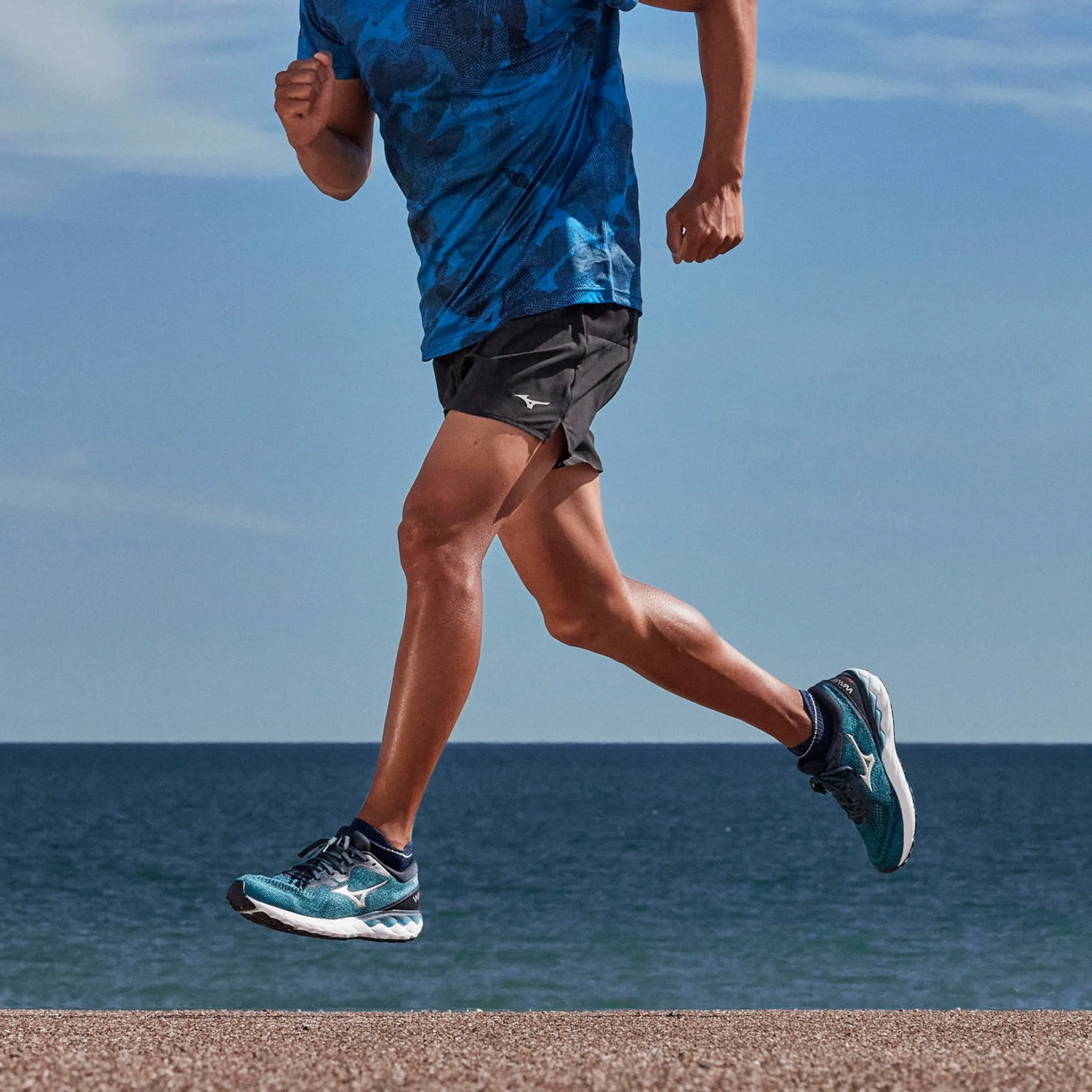 Mizuno Wave Skyrise 2 Men's Scuba Blue Platinum India Ink