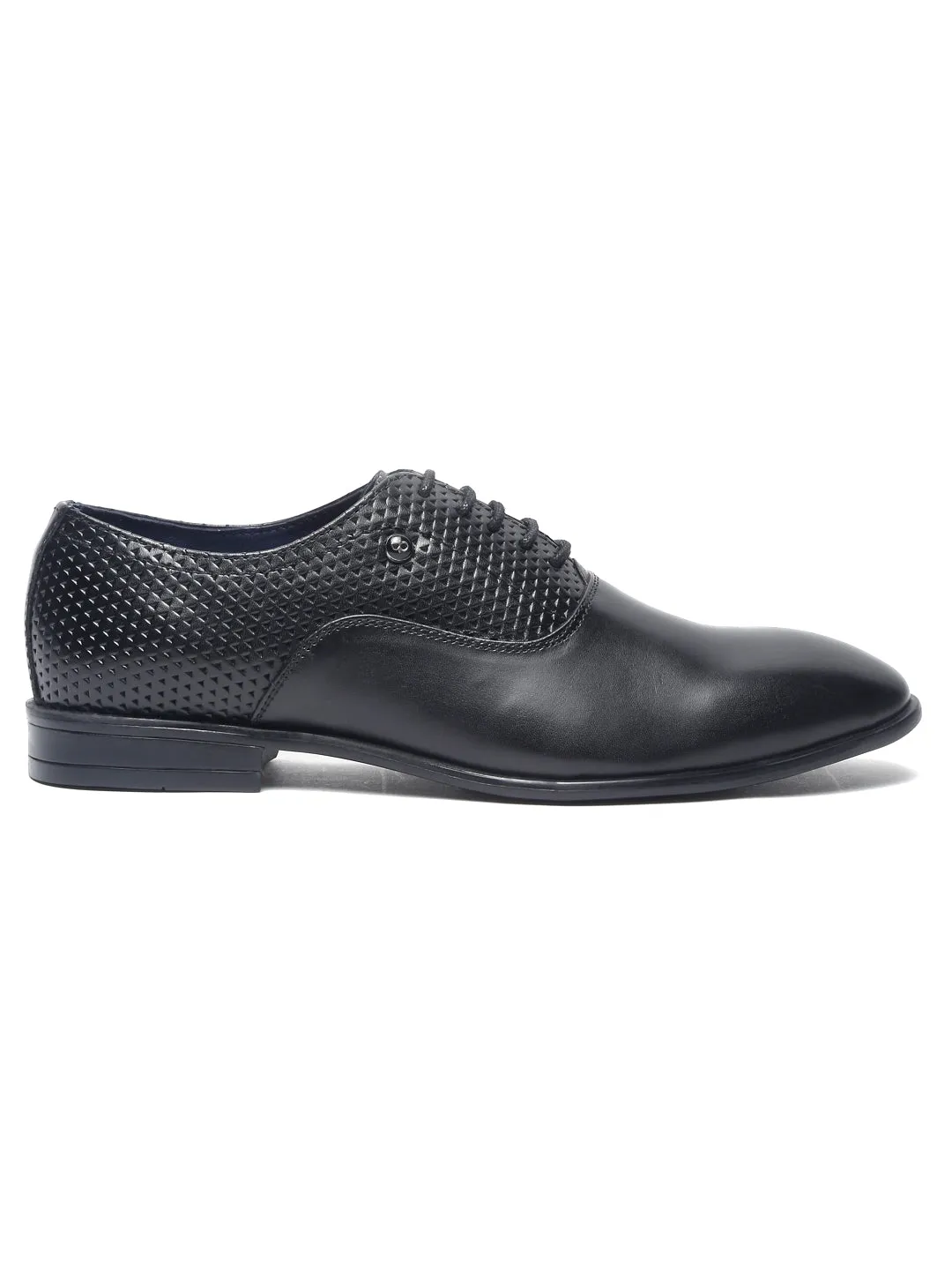 Pelle Albero Black Derbies for Men