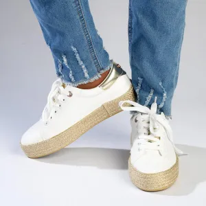 Pierre Cardin Bijou 1 Espadrille Sneaker - White