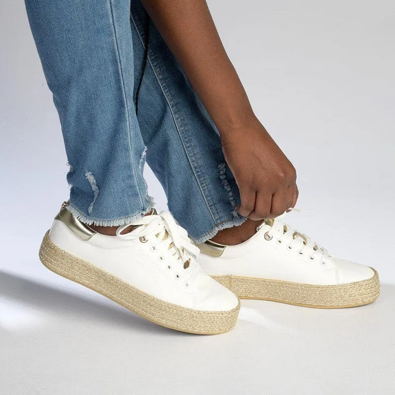 Pierre Cardin Bijou 1 Espadrille Sneaker - White