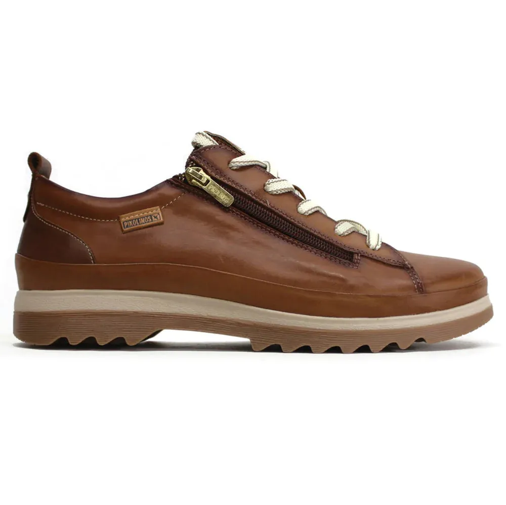 Pikolinos Women's Vigo W3W-6979 Leather Zip Casual Shoes Brandy Brown