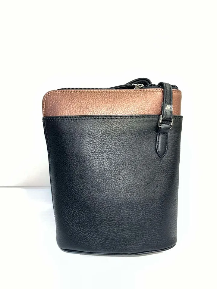 PURSE - CENTRAL PARK Small Two Sided Zipped Cross-body (CP 8732)