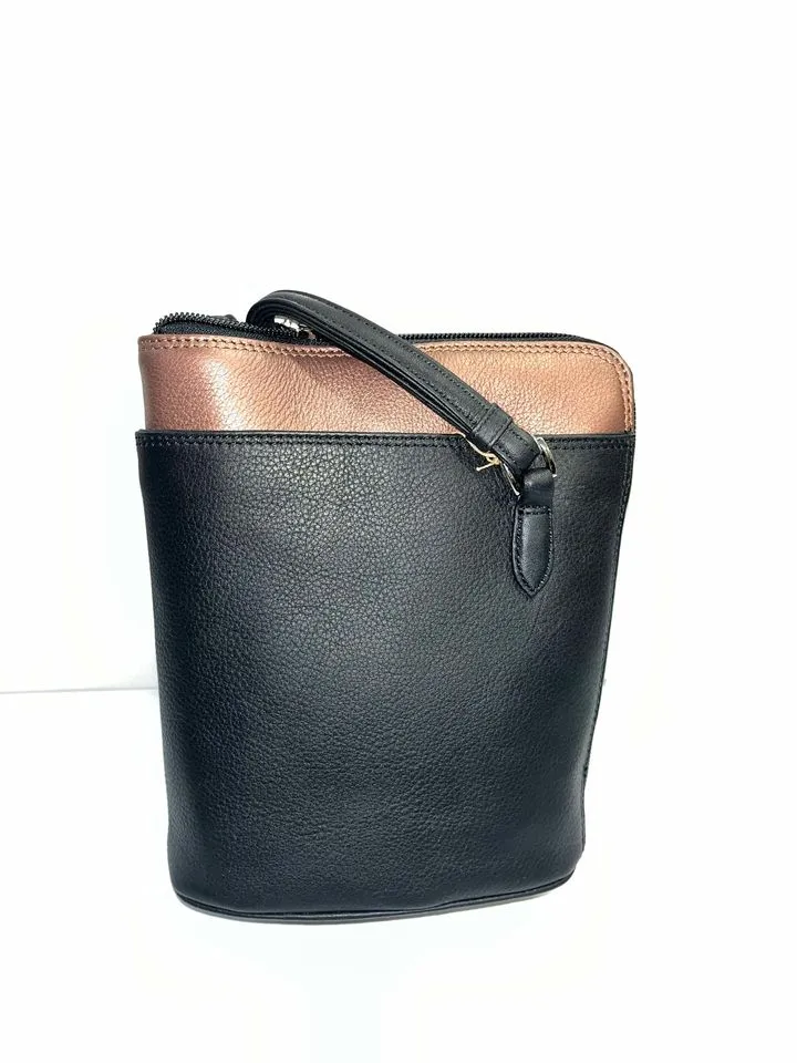 PURSE - CENTRAL PARK Small Two Sided Zipped Cross-body (CP 8732)