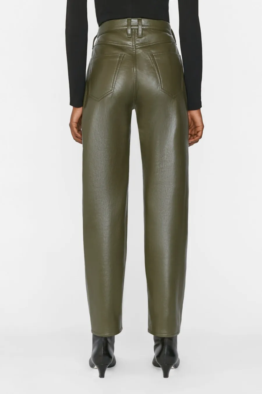 Recycled Leather Le High 'N' Tight Straight  Fatigue