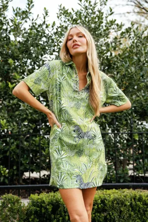 Rhodes Dress Zebra Soiree, Pistachio