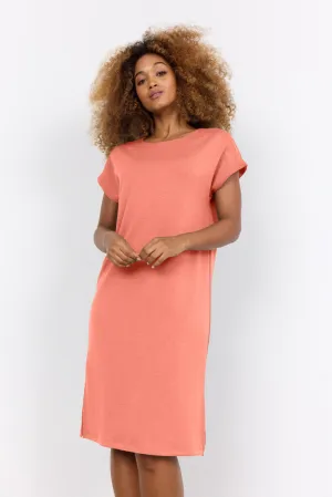 Soyaconcept 'Banu' Midi T-Shirt Dress - Dusty Clay