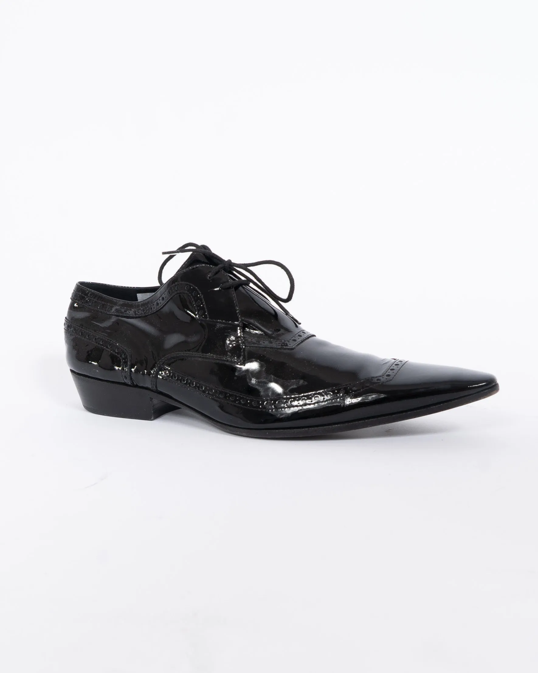 SS17 Black Patent Leather Derbies