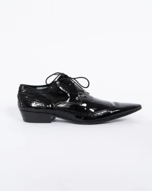 SS17 Black Patent Leather Derbies