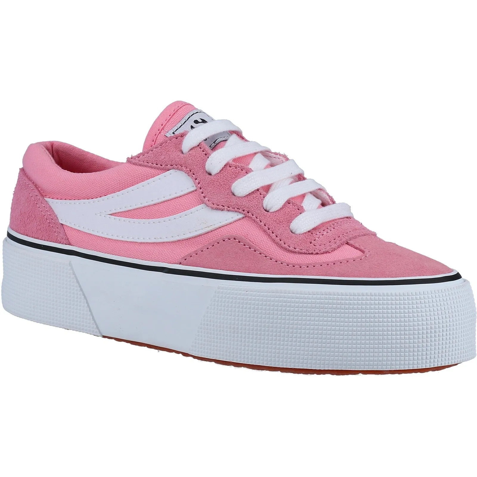 Superga Womens 3041 Revolley Colourblock Platform Trainer - Pink