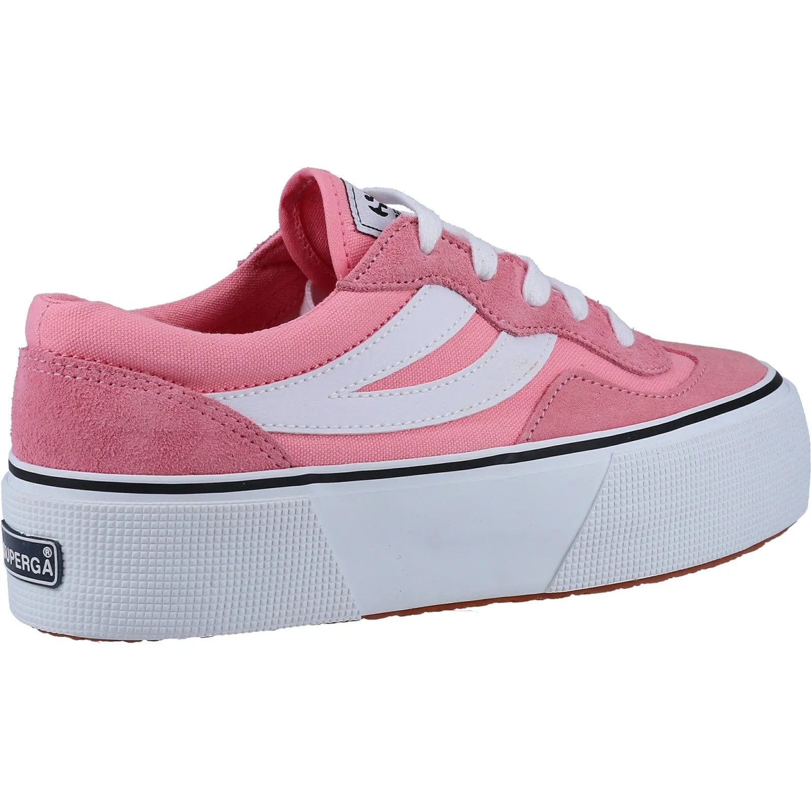 Superga Womens 3041 Revolley Colourblock Platform Trainer - Pink
