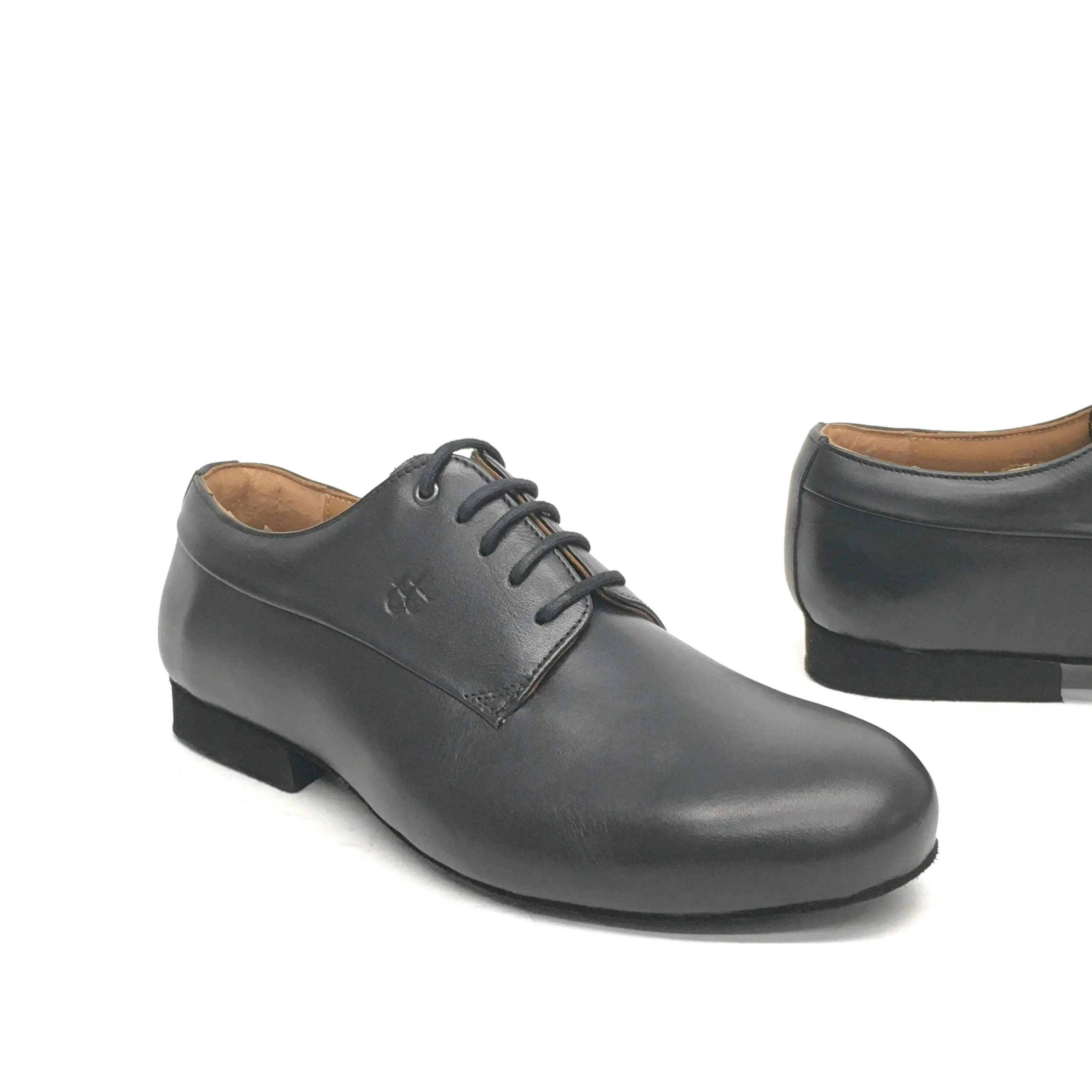 TopTanz-Mens: Rocco XL  | 1.0" Standard: Black Leather | Removable Insole | XW