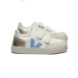 V-12 Velcro Leather - Extra White Multico Olympe