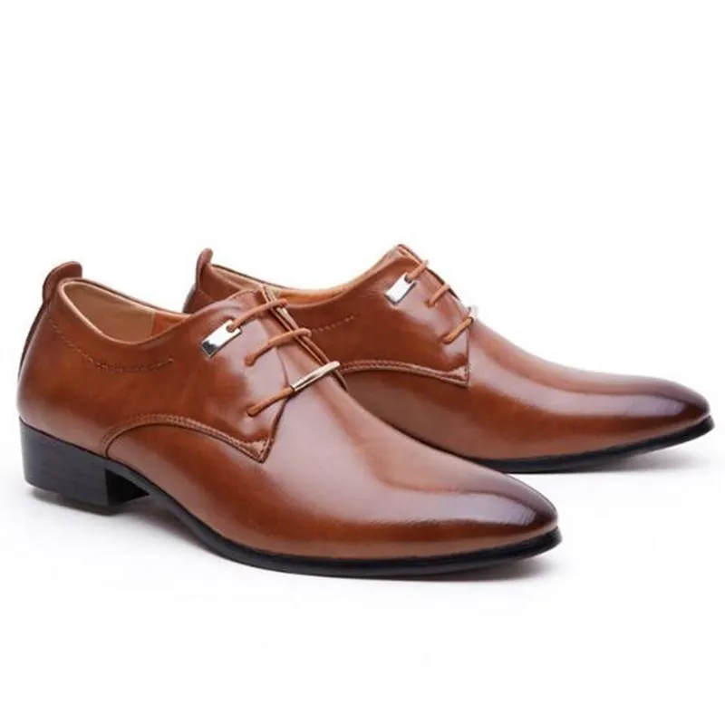 West Louis Business Leather Cloth Elegant Design Dress Shoes