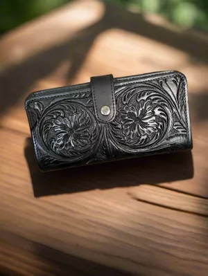 Western Genuine Hand Tooled Leather Wallet