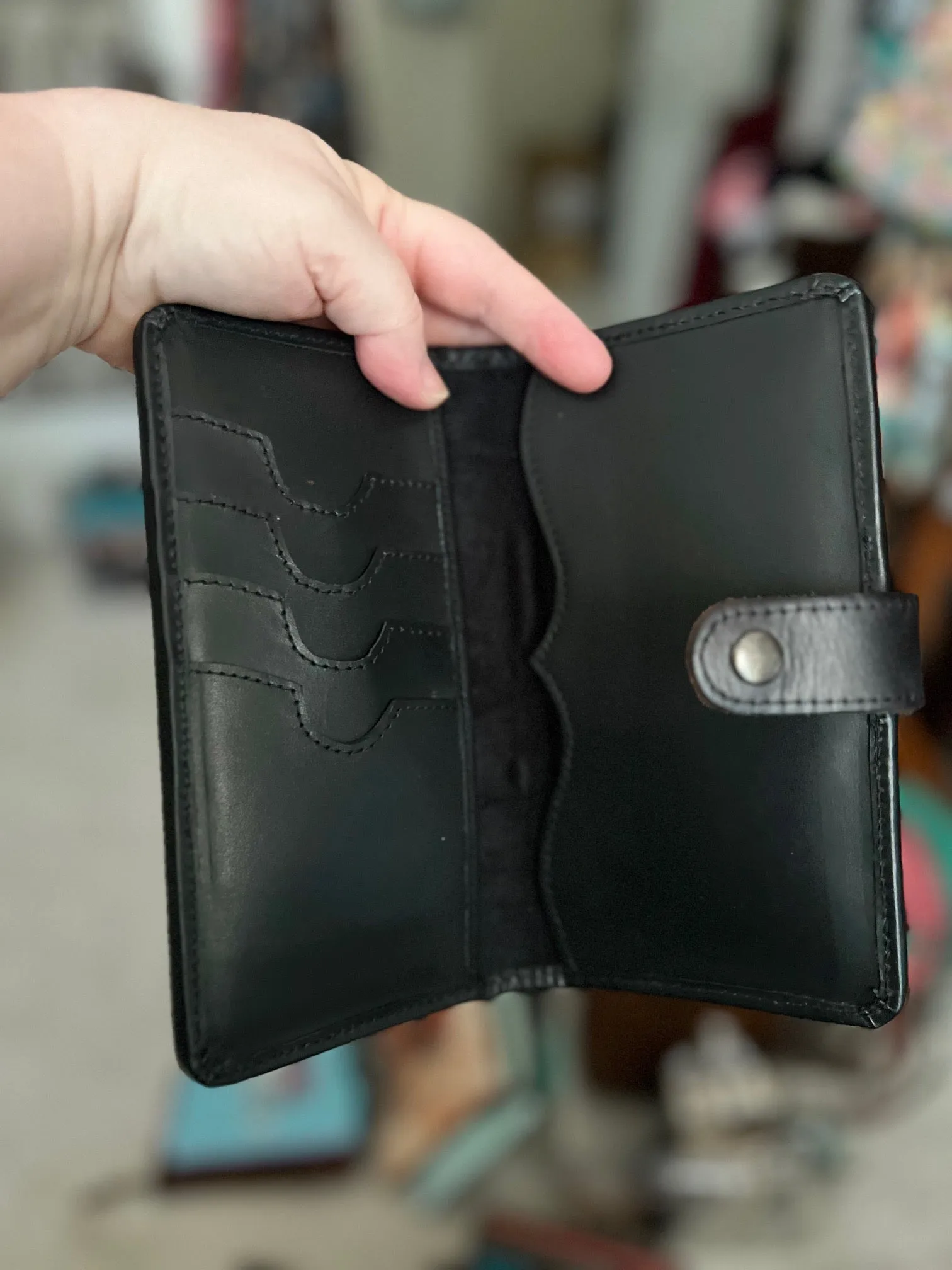Western Genuine Hand Tooled Leather Wallet