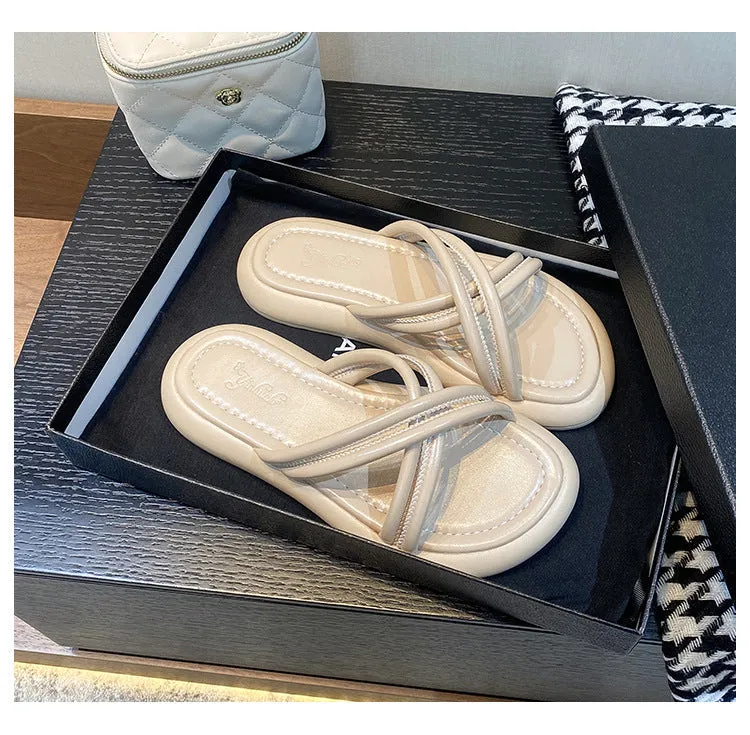 Women's Casual Flat Versatile Non-slip Flip Flops