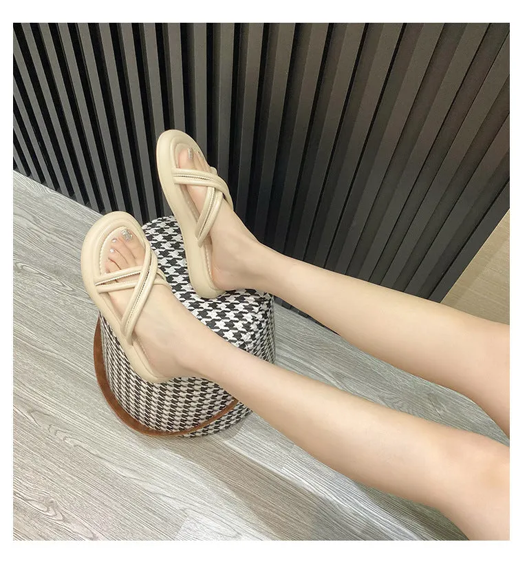 Women's Casual Flat Versatile Non-slip Flip Flops