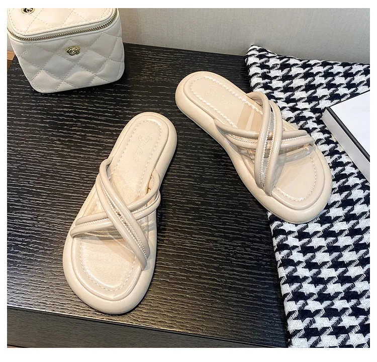 Women's Casual Flat Versatile Non-slip Flip Flops
