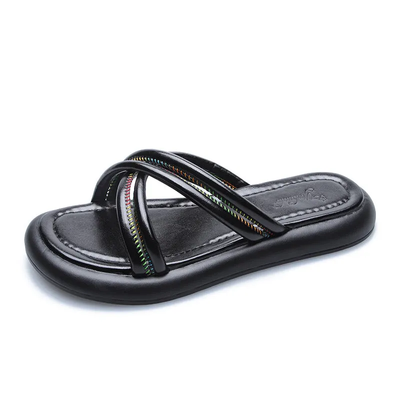 Women's Casual Flat Versatile Non-slip Flip Flops